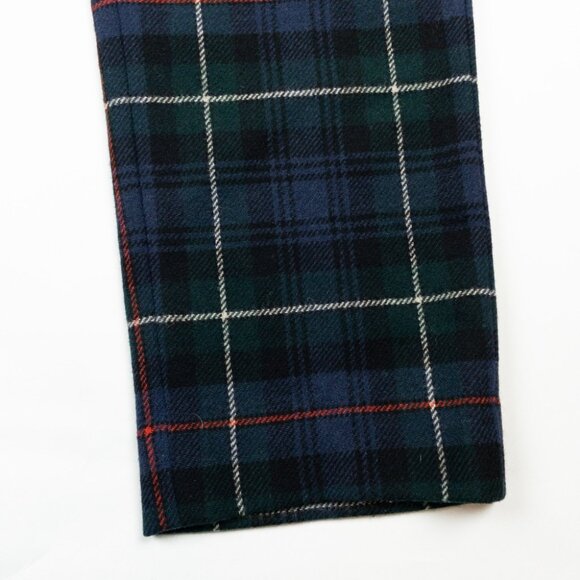 Ralph Lauren Rugby Plaid Wool Dress Pants Mens 34x29 Flat Front Preppy Tartan - Picture 6 of 14
